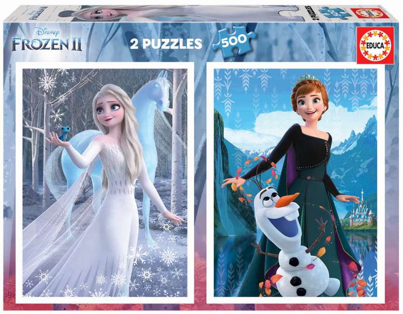 Puzzle EDUCA с клеем Frozen 2 x 500 деталей