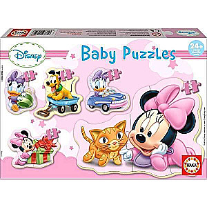 Puzzle EDUCA Minnie Happy, 5шт (1x3,3x4,1x5)