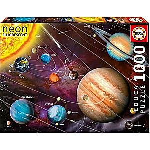 Puzzle EDUCA с клеем Солнечная система,  Neon 1000 деталей