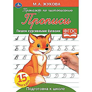 Пишем курсивными буквами. Тренажёр по чистописанию. Подготовка к школе