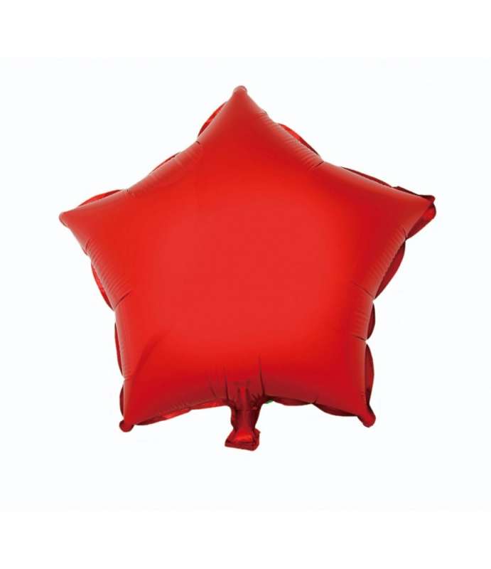 Folienballon 18 Sterne, rot