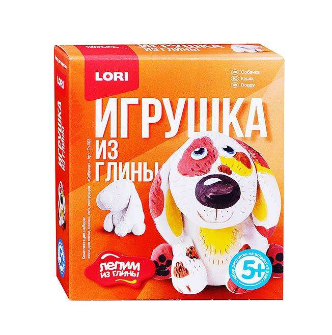 Игрушка из глины - Собачка 