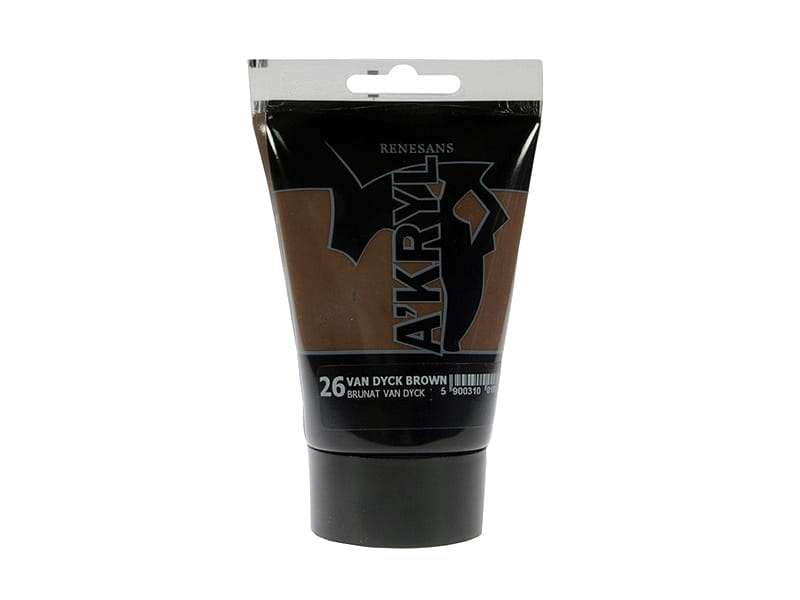 Краска акриловая 100ml, (VAN DYCK BROWN)