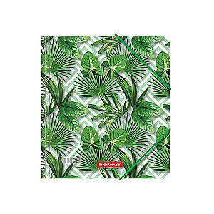 Папка для тетрадей на резинках пластиковая ErichKrause Tropical Leaves, A5+