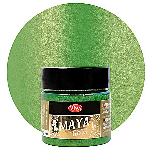 Блестящяя металлическая краска VIVA Maya Gold 45мл - Apple Green