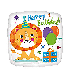 Фольгированный шар 18 "Birthday Lion"