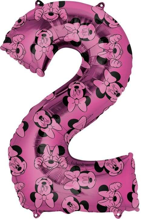 Folienballon 66cm Nr.2 Mickey Mouse“ rosa