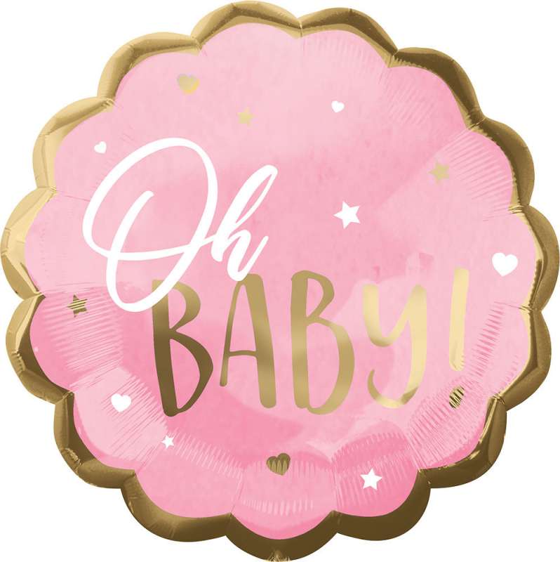 Folienballon JUMBO 55x55cm Baby Girl“