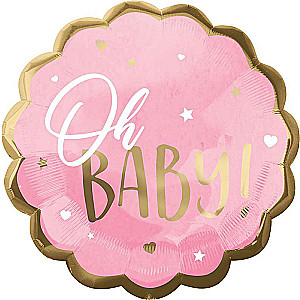 Folienballon JUMBO 55x55cm Baby Girl“