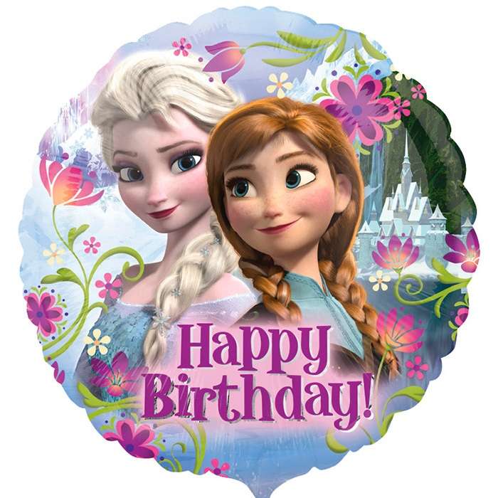 Фольгированный шар 18 Frozen Happy Birthday