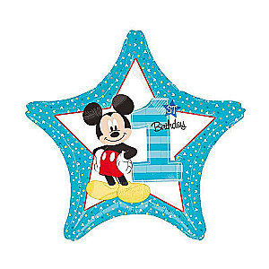 Фольгированный шар 18" Micky 1st Birthday"