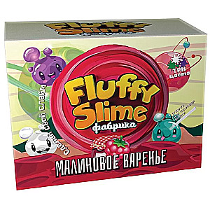 Cлайм  Fluffy Slime фабрика. Малиновое варенье