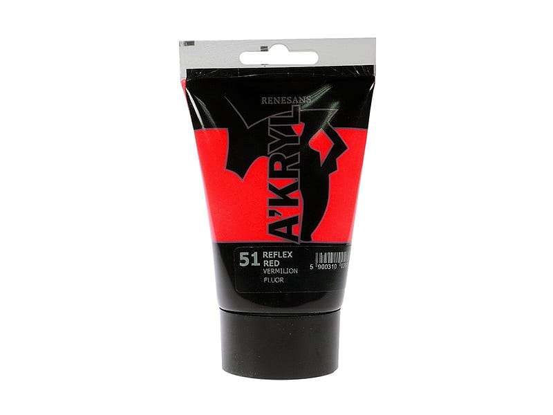 Краска акриловая Nr.51, 100ml, (REFLEX RED)