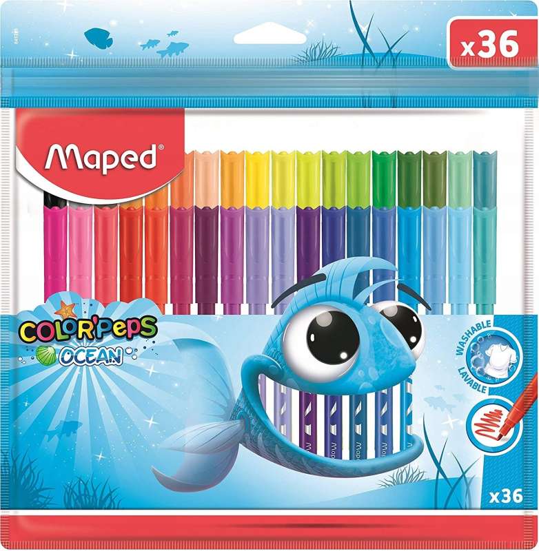 Фломастеры MAPED Color`Peps Ocean 36 цветов