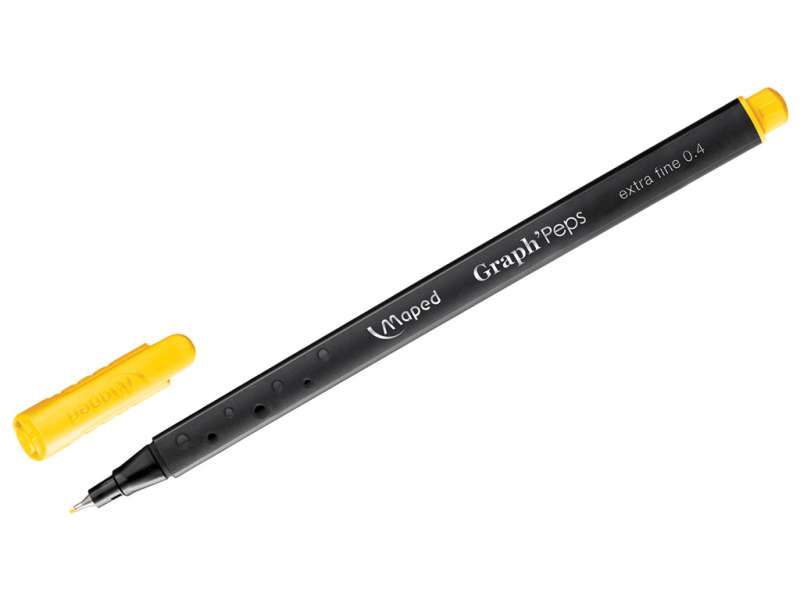 Маркер тонкий MAPED Finefelt 0.4mm, Sunn Yellow, желтый