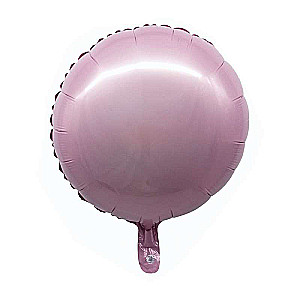 Folienballon 18 Rund“ rosa, 34cm