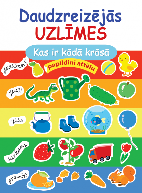 Daudzreizējās uzlīmes. Kas ir kādā krāsā