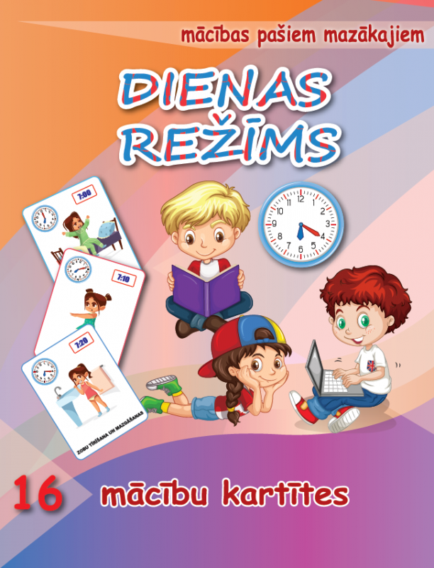 Mācību kartītes – DIENAS REŽĪMS ( LV )