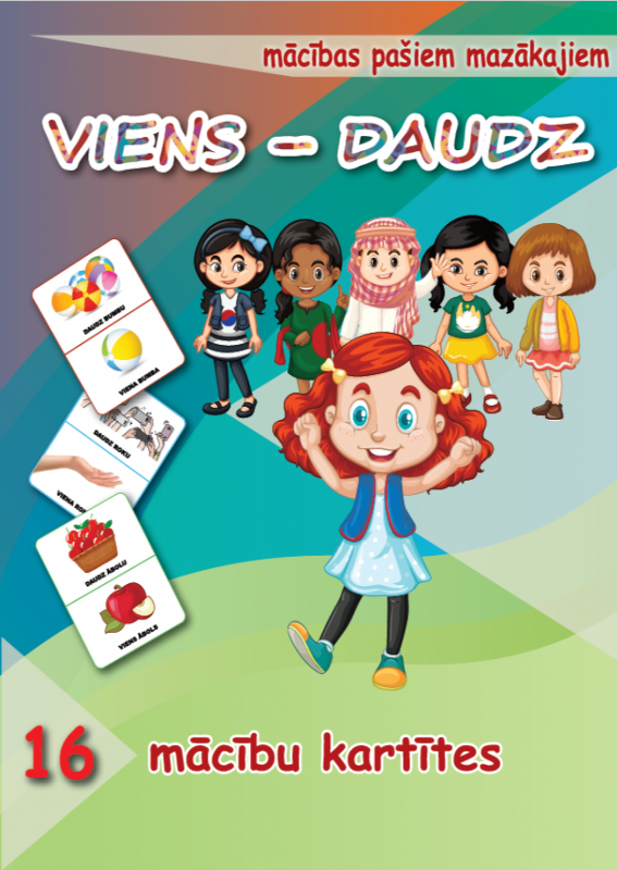 Mācību kartītes – VIENS – DAUDZ ( LV )