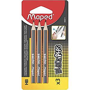 Карандаши MAPED BLACK PEPS ЧЕРНОГРАФИТНЫЕ 3шт (для циркуля)