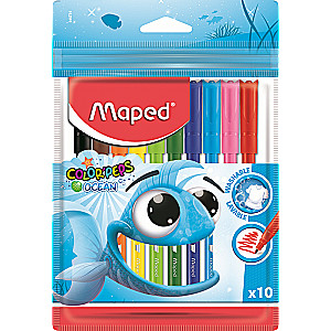 Фломастеры MAPED ColorPeps Ocean 10 цветов