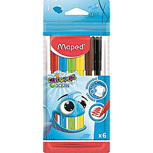 Фломастеры MAPED ColorPeps Ocean 6 цветов