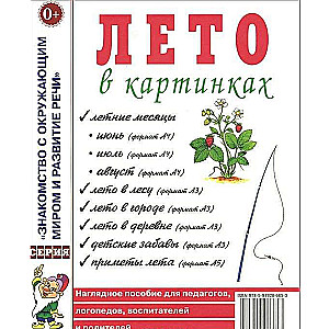 Лето в картинках. Наглядное пособие для педагогов, логопедов, воспитателей и родителей