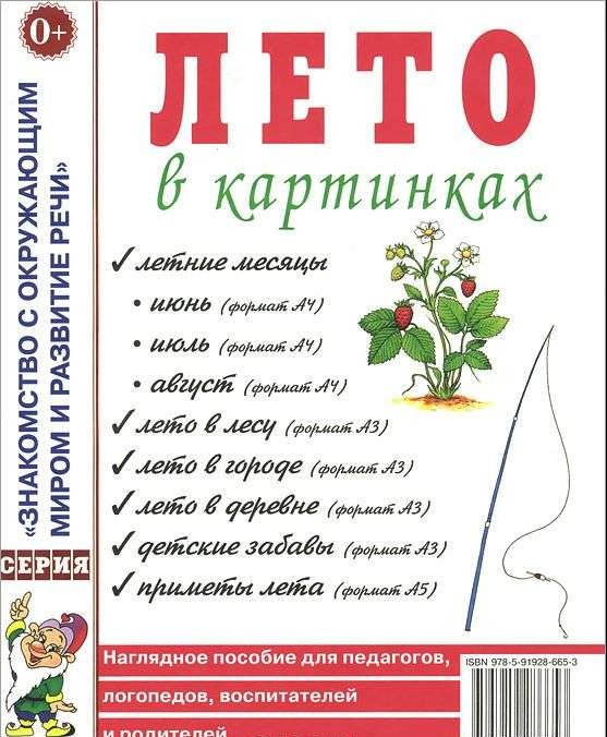 Лето в картинках. Наглядное пособие для педагогов, логопедов, воспитателей и родителей