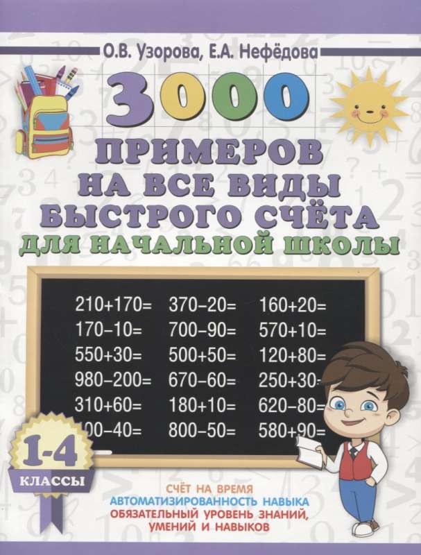 3000 примеров на все виды быстрого счёта в начальной школе. Самая эффективная подготовка в ВПР