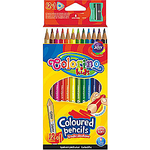 Цветные карандаши Colorino Kids, 12+1  цветов