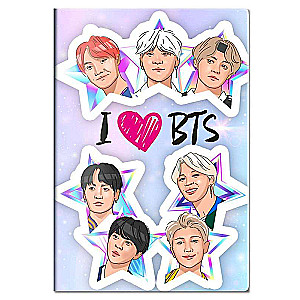 Обложка для паспорта. I love BTS