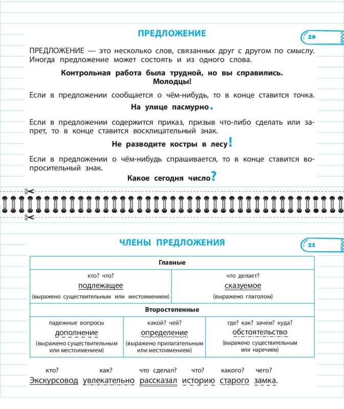 Все правила математики и русского языка. 2 класс