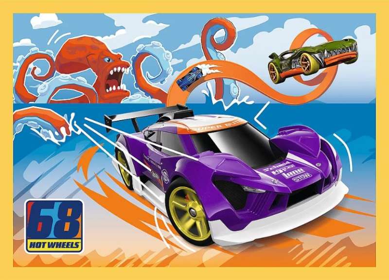 Пазл 4in1 Trefl: Hot Wheels vehicles