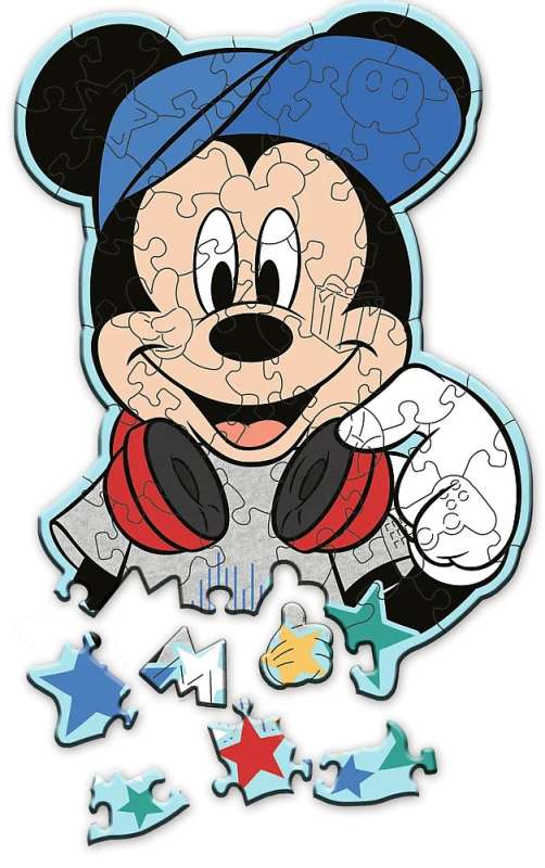 Пазл 50 Wood Craft Junior Trefl: In Mickey's world