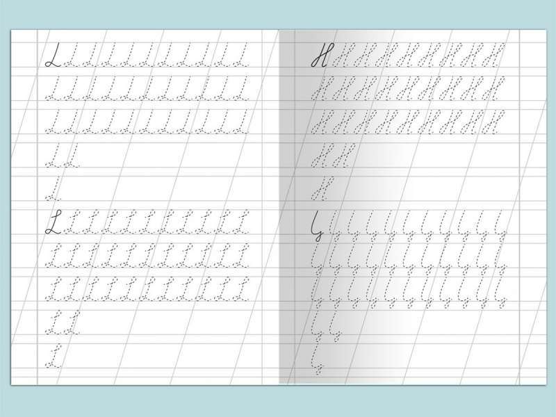 Для детского сада. Тетрадь с прописями. Пишем с наклоном