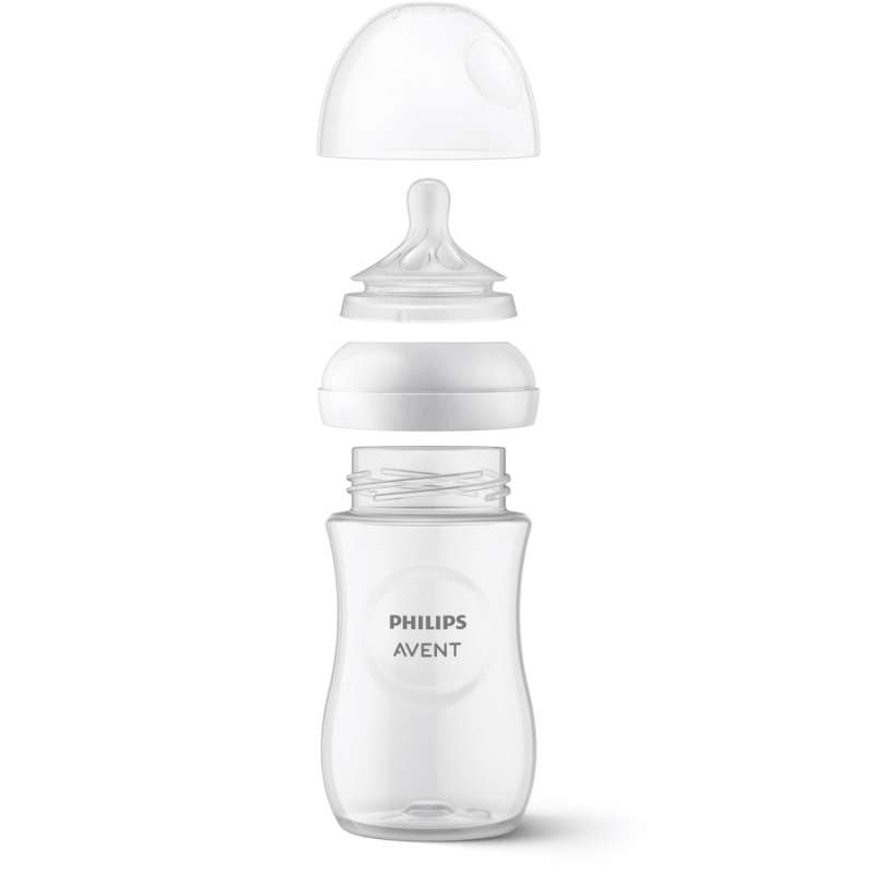 Стеклянная бутылочка для кормления Philips Avent Natural (природный поток), 1 мес+., 260 мл.