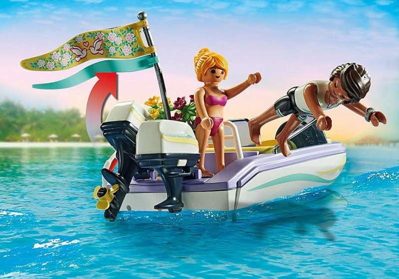 Конструктор - Playmobil City Life Honeymoon Speedboat Trip 