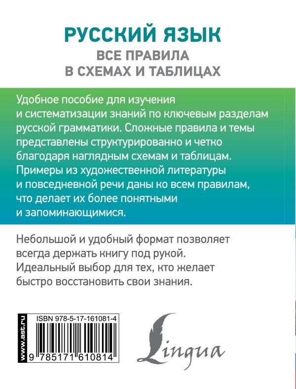 Русский язык. Все правила в схемах и таблицах