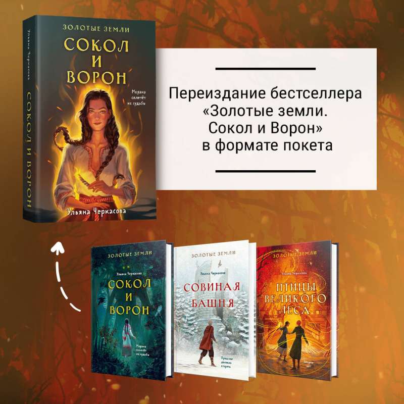 Комплект: Золотые Земли (книга Сокол и ворон+тетрадь)