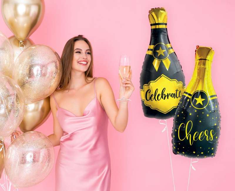 Фольгированный шар - Champagne: Celebrate