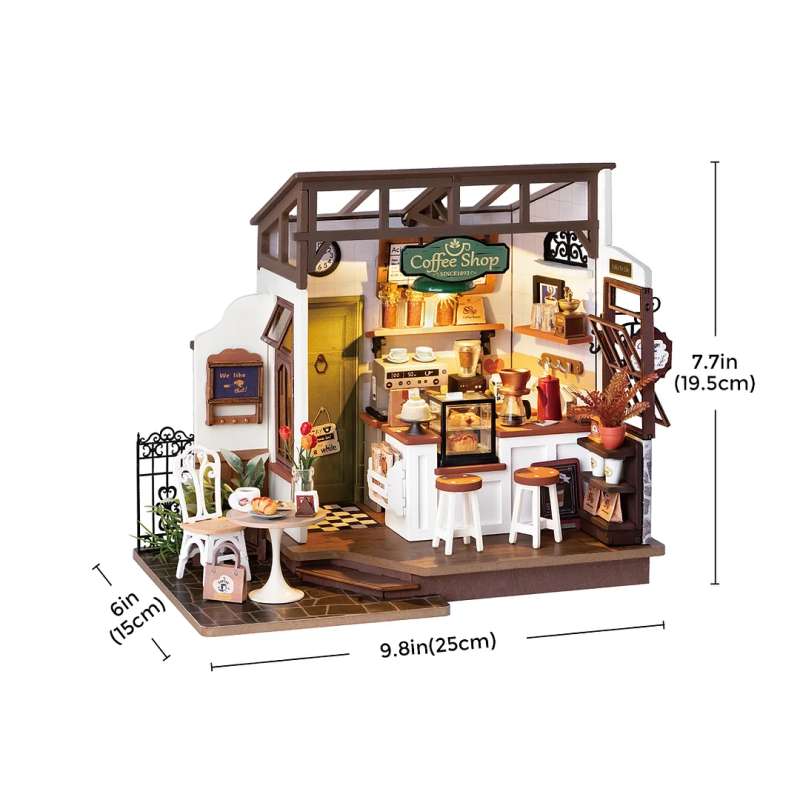 3D складная миниатюра  ROBOTIME - Café Miniature House