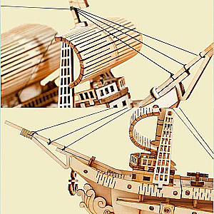 Деревянный 3D пазл ROBOTIME - Sailing Ship