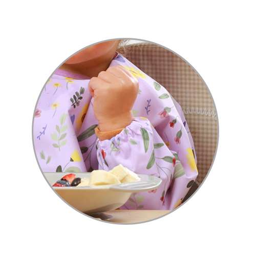 BABYONO GARDEN Нагрудник с длинными рукавами - 42x21см