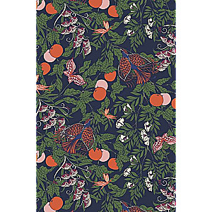 Ежедневник William Morris Inspiration синяя с птицами