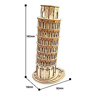 Деревянный 3D пазл ROBOTIME Пизанская башня, 137 деталей