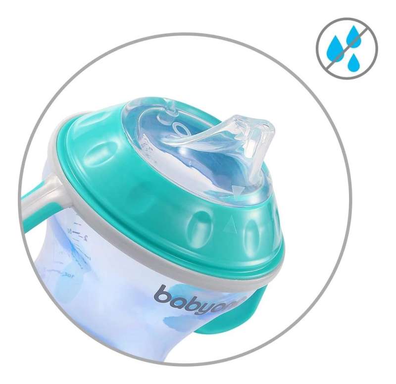 BABYONO Кружка с мягким наконечником NATURAL NURSING 180 мл 