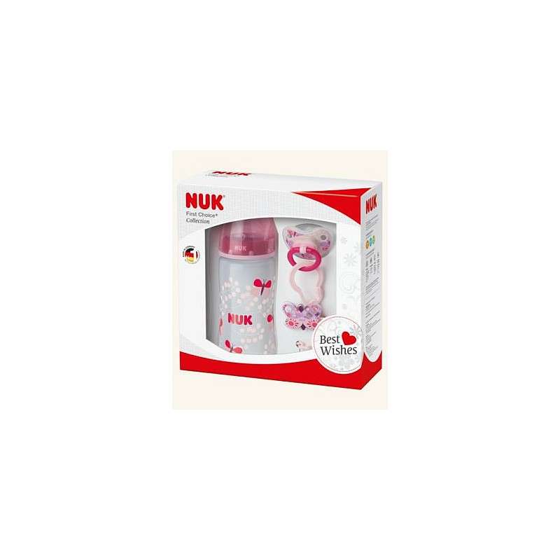 NUK Firs Choice PP бутылочка 300мл с силиконовой соской 0-6m