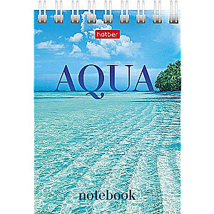 Блокнот 60л А7ф клетка  - AQUA