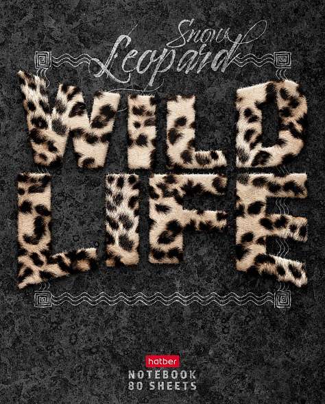 Тетрадь 80л А5ф клетка - Wild Life