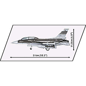 Конструктор - COBI F-16 D Fighting Falcon, 410 деталей